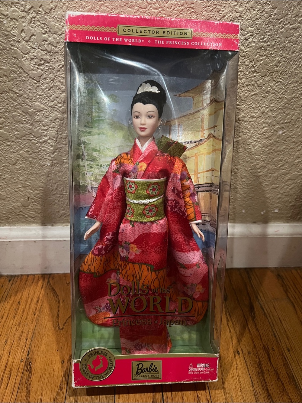 Barbie Dolls of the World Princess of Japan Doll - Red and Green Kimono